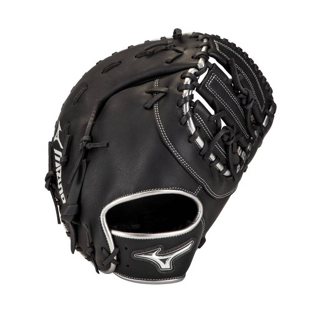 Mizuno Men's MVP Prime SE Baseball First Base Catchers Mitt 12.5" Black/Silver (312880-VDU)